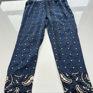 Red Valentino blue patterned pants size s